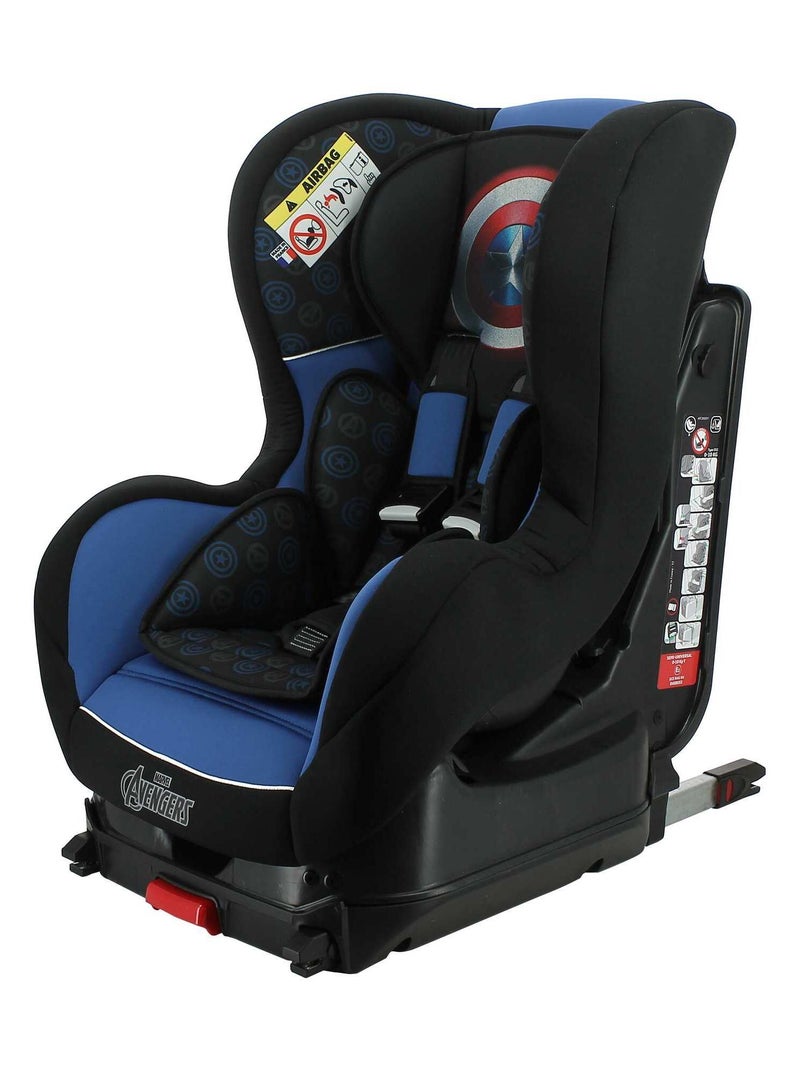 Siège Auto Isofix Cosmo Groupe 0/1 (0-18kg) - Captain America Noir Bleu - Kiabi