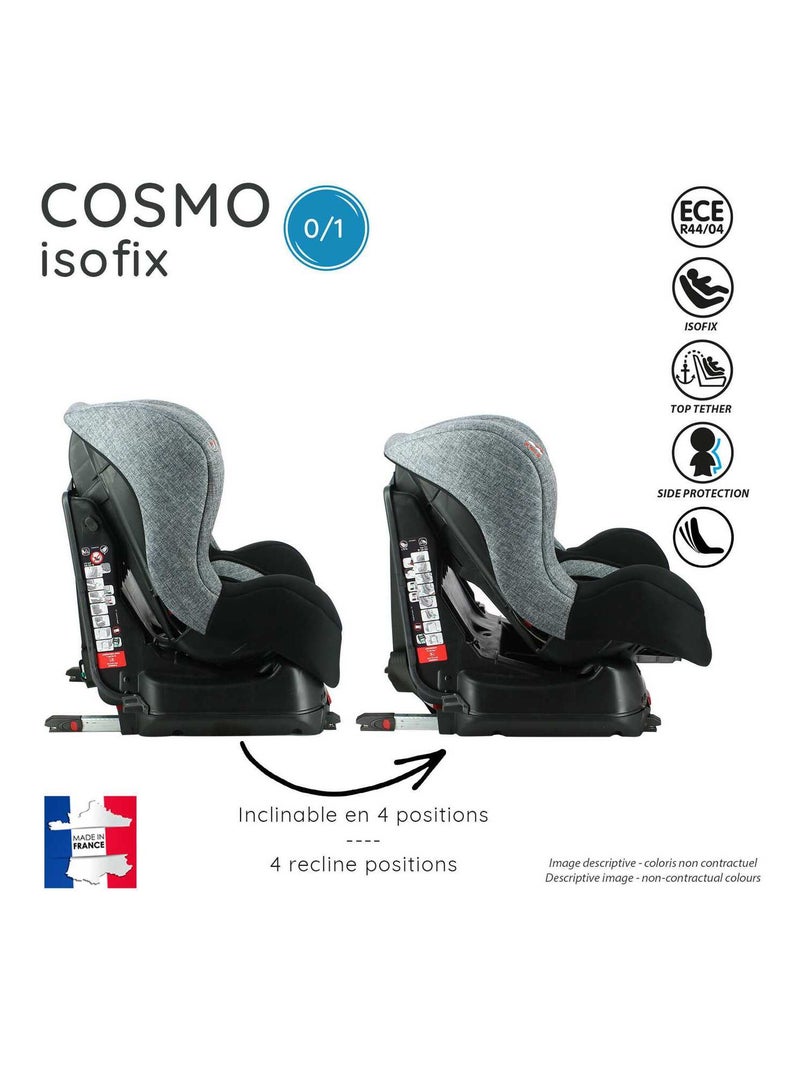 Siège Auto Isofix Cosmo Groupe 0/1 (0-18kg)  - Hulk Noir Vert - Kiabi