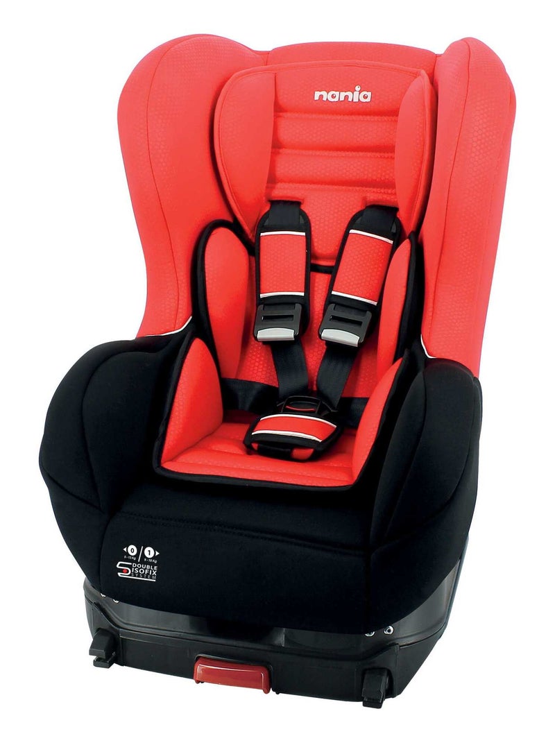 Siège Auto Isofix Cosmo Groupe 0/1 (0-18kg) - Nania Luxe Rouge Rouge - Kiabi