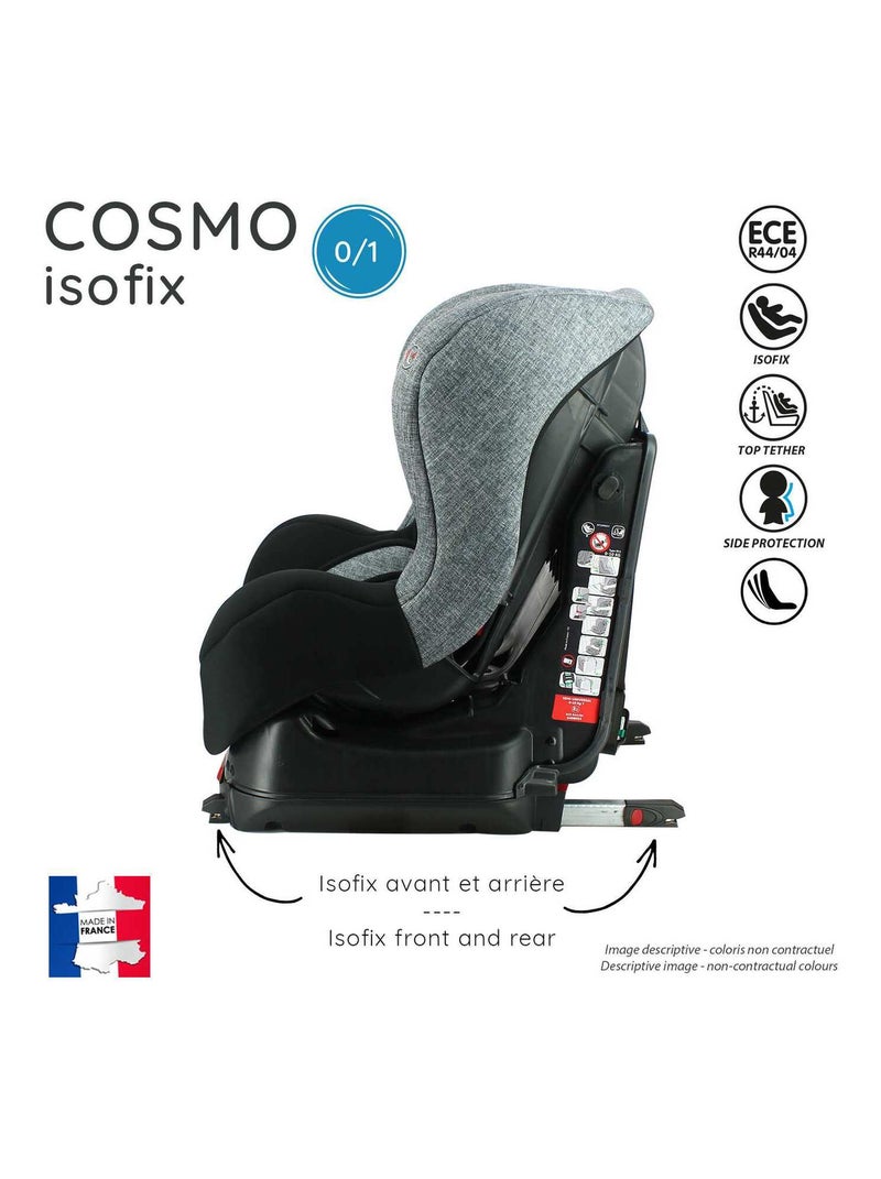 Siège Auto Isofix Cosmo Groupe 0/1 (0-18kg) - Nania Luxe Rouge Rouge - Kiabi
