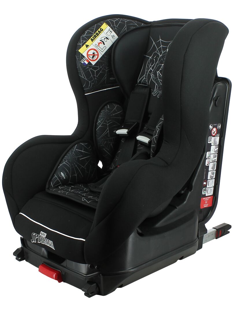 Siège Auto Isofix Cosmo Groupe 0/1 (0-18kg) - Spiderman Noir Bordeaux - Kiabi