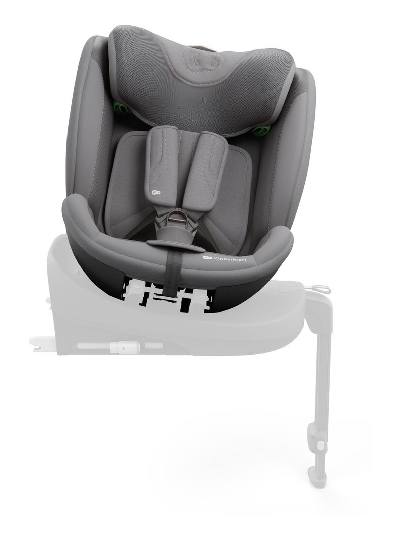Siège auto isofix enfant avec protection latérale et appuie-tête Gris - Kiabi