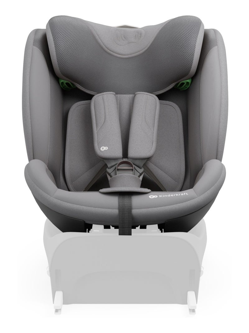 Siège auto isofix enfant avec protection latérale et appuie-tête Gris - Kiabi