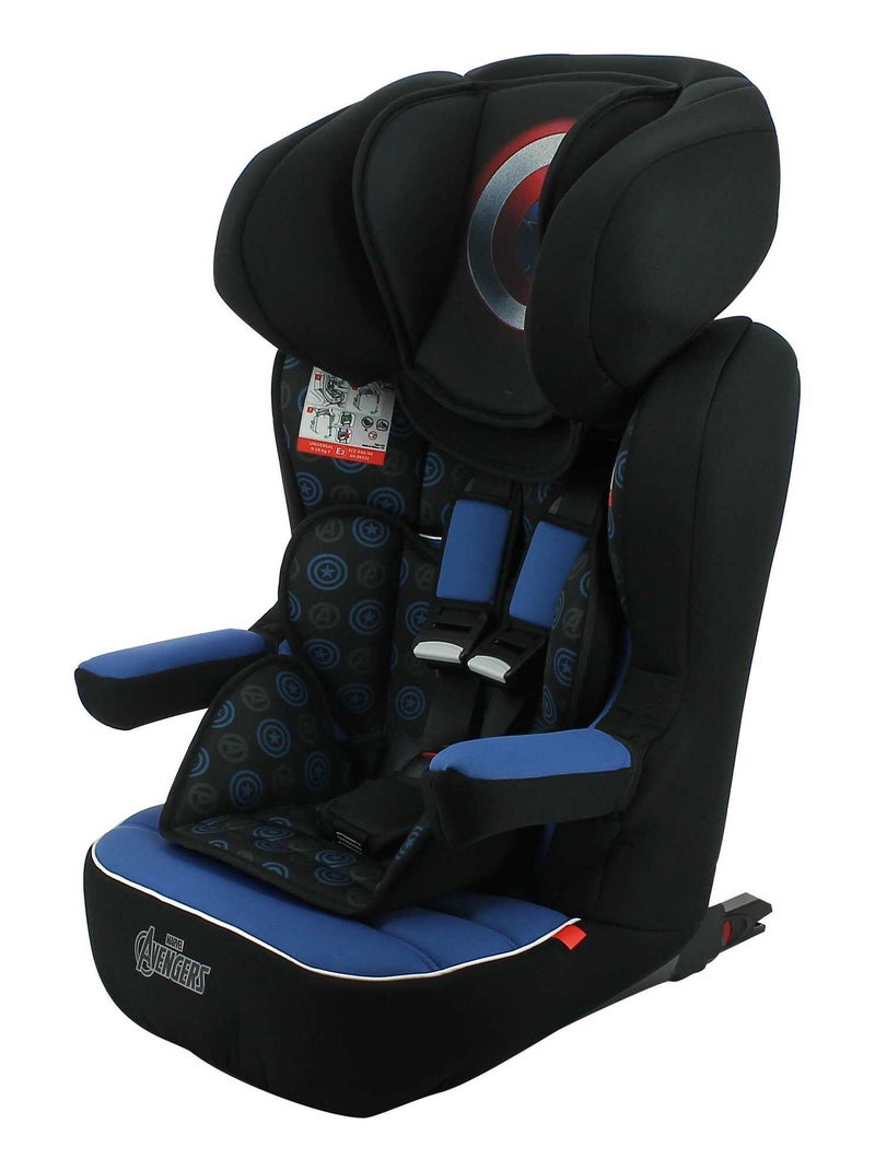 Siège Auto Isofix Imax Groupe 1/2/3 (9-36kg) - Captain America Noir Bleu - Kiabi