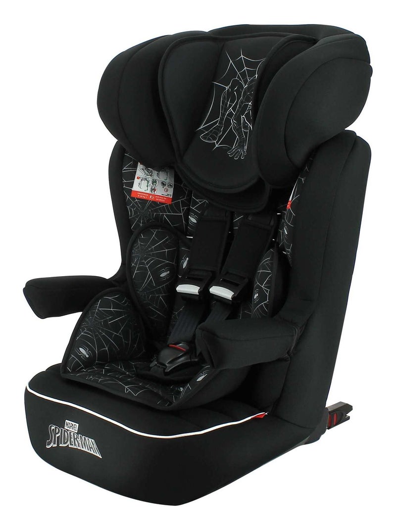 Siège Auto Isofix Imax Groupe 1/2/3 (9-36kg) - Spiderman Noir Bordeaux - Kiabi