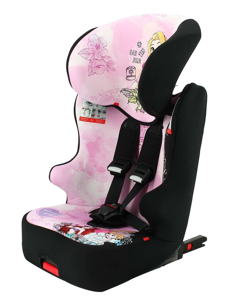 Siège Auto Isofix Racer Groupe 1/2/3 (9-36kg) - Disney First Princess Rose clair - Kiabi