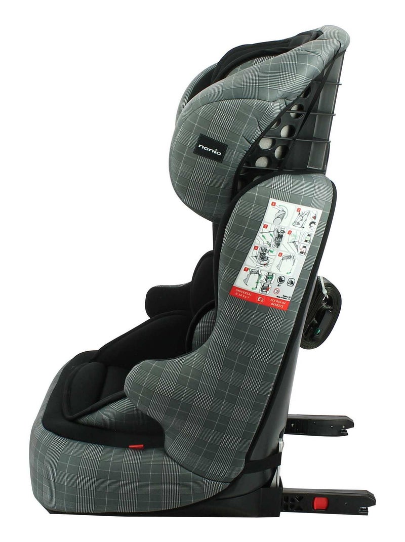 Siège Auto Isofix Racer Groupe 1/2/3 (9-36kg)  Nania London Gris Gris - Kiabi