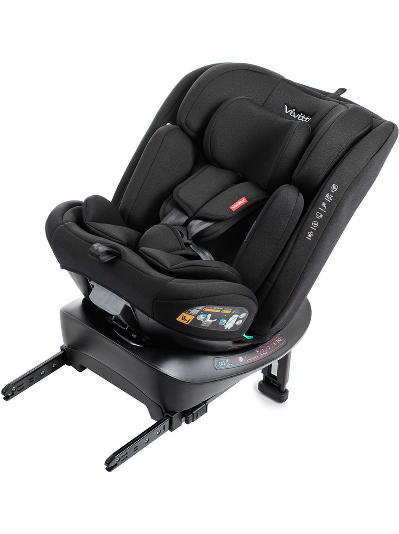 Siège auto Jade IFix avec Support Leg 40-150 cm Vivitta INTENSE BLACK Noir Noir - Kiabi