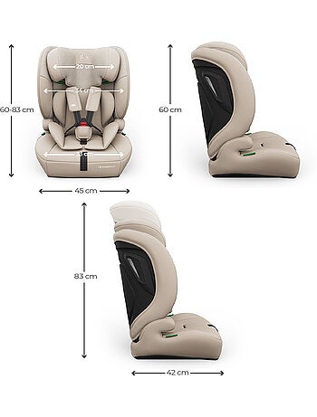 Siège auto Kinderkraft COMFORT UP 2 PLUS i-Size 76-150 cm évolutif 3 en 1 + organisateur voiture