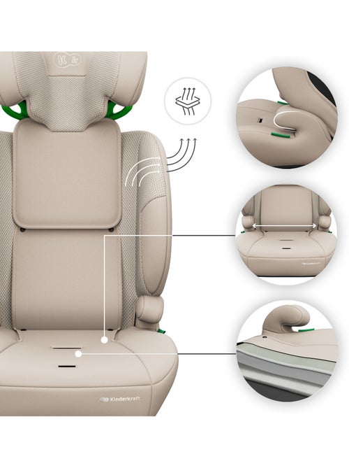 Siège auto Kinderkraft COMFORT UP 2 PLUS i-Size 76-150 cm confort AIR FLOW + organisateur voiture - Kiabi Siège auto Kinderkraft COMFORT UP 2 PLUS i-Size 76-150 cm confort AIR FLOW + organisateur voiture - Kiabi