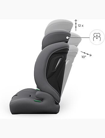 Siège auto Kinderkraft COMFORT UP 2 PLUS i-Size 76-150 cm évolutif 3 en 1 + organisateur voiture