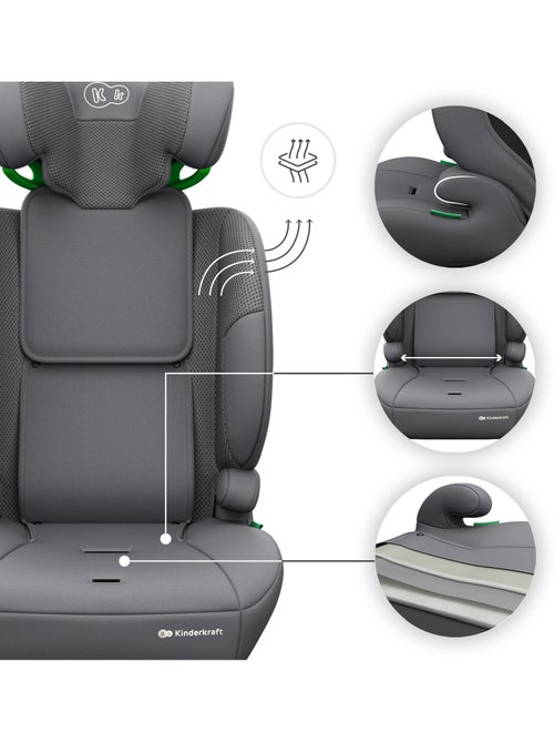 Siège auto Kinderkraft COMFORT UP 2 PLUS i-Size 76-150 cm évolutif 3 en 1 + organisateur voiture - Kiabi Siège auto Kinderkraft COMFORT UP 2 PLUS i-Size 76-150 cm évolutif 3 en 1 + organisateur voiture - Kiabi