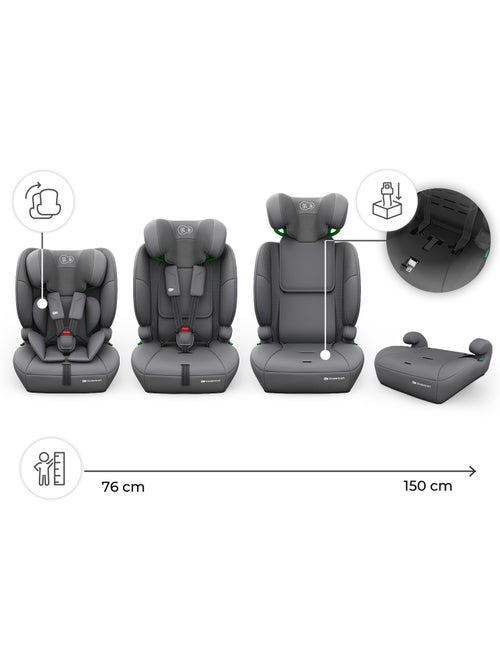 Siège auto Kinderkraft COMFORT UP 2 PLUS i-Size 76-150 cm évolutif 3 en 1 + organisateur voiture - Kiabi Siège auto Kinderkraft COMFORT UP 2 PLUS i-Size 76-150 cm évolutif 3 en 1 + organisateur voiture - Kiabi