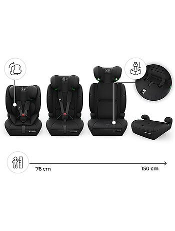 Siège auto Kinderkraft COMFORT UP 2 PLUS i-Size 76-150 cm évolutif 3 en 1 + organisateur voiture