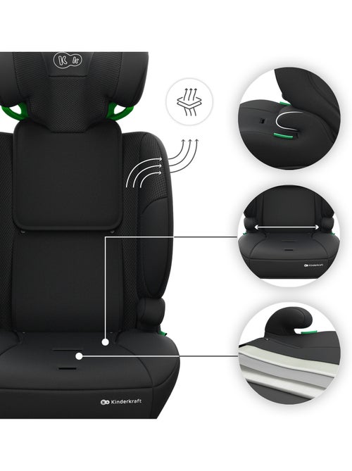 Siège auto Kinderkraft COMFORT UP 2 PLUS i-Size 76-150 cm harnais 5 points + organisateur voiture - Kiabi Siège auto Kinderkraft COMFORT UP 2 PLUS i-Size 76-150 cm harnais 5 points + organisateur voiture - Kiabi