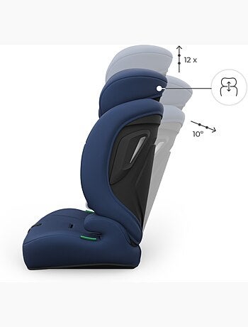 Siège auto Kinderkraft COMFORT UP 2 PLUS i-Size 76-150 cm évolutif 3 en 1 + organisateur voiture