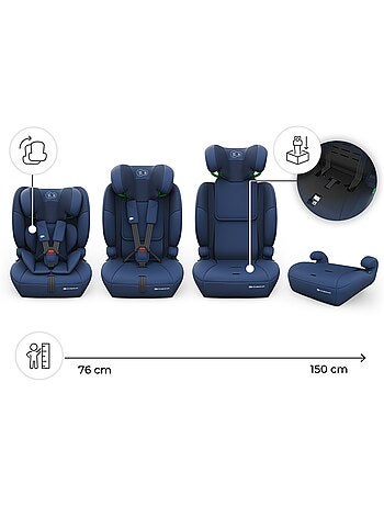 Siège auto Kinderkraft COMFORT UP 2 PLUS i-Size 76-150 cm évolutif 3 en 1 + organisateur voiture