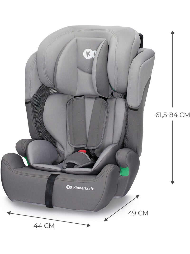 Siège auto Kinderkraft COMFORT UP i-Size 76-150 cm évolutif enfant + organisateur Gris - Kiabi