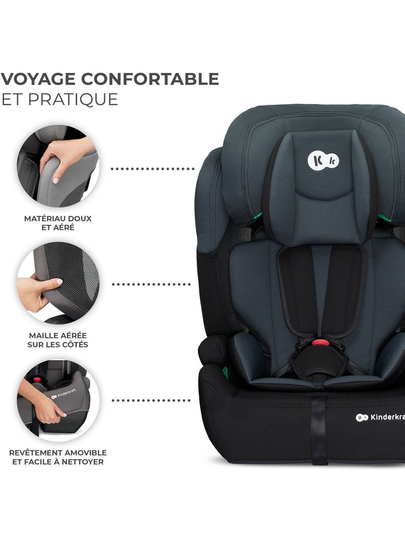 Siège auto Kinderkraft COMFORT UP i-Size 76-150 cm norme R129 i-Size + organisateur Noir - Kiabi