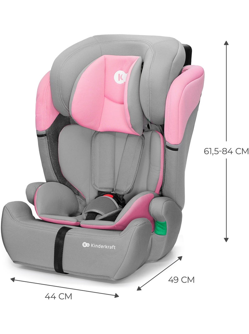 Siège auto Kinderkraft COMFORT UP i-Size 76-150 cm R129 harnais 5 points + organisateur Rose - Kiabi