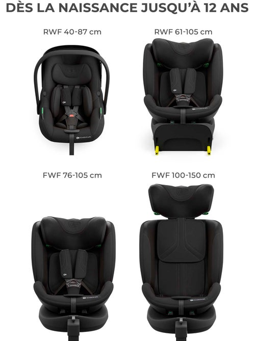 Siège Auto Kinderkraft ENDURA SAFE base pivotante ISOFIX avec coque I-LITE et siège I-FIX 360° - Kiabi Siège Auto Kinderkraft ENDURA SAFE base pivotante ISOFIX avec coque I-LITE et siège I-FIX 360° - Kiabi