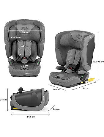 Siège auto Kinderkraft FIX2GO I-SIZE 76-150 cm pliable transport + organisateur voiture