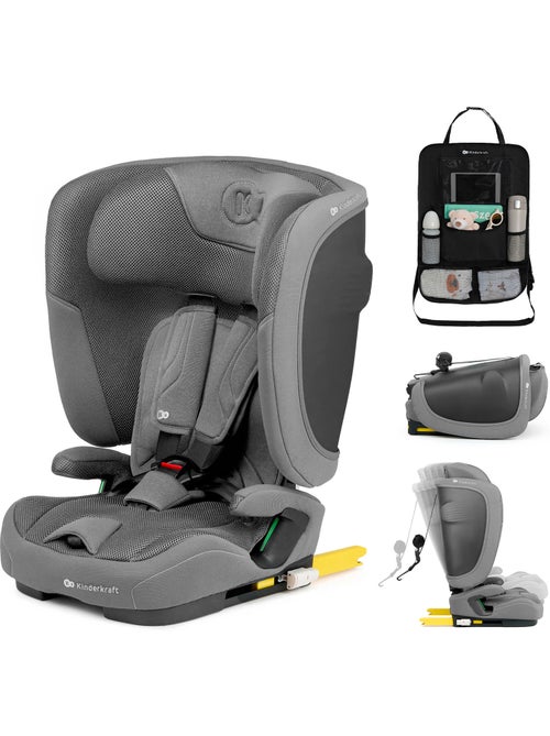 Siège auto Kinderkraft FIX2GO I-SIZE 76-150 cm inclinable 5 positions + organisateur voiture - Kiabi