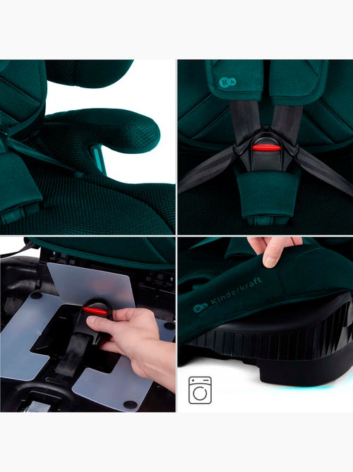 Siège auto Kinderkraft FIX2GO I-SIZE 76-150 cm ISOFIX capteur SAFERIDE + organisateur voiture - Kiabi