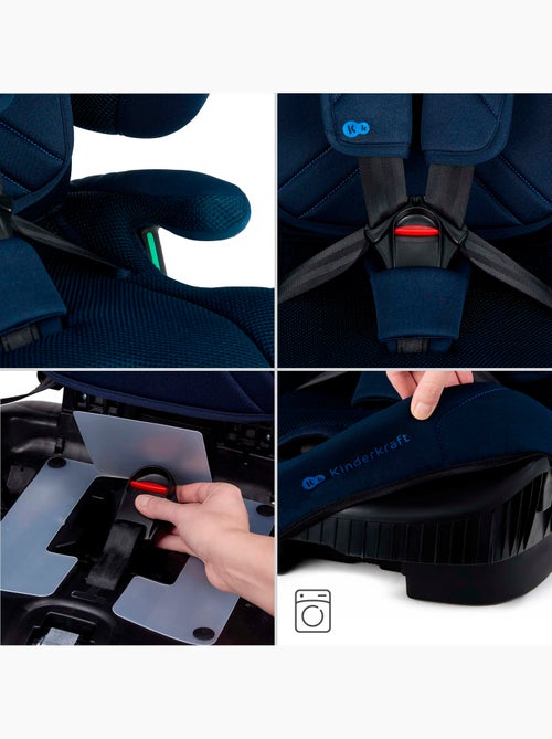 Siège auto Kinderkraft FIX2GO I-SIZE 76-150 cm pliable transport + organisateur voiture - Kiabi