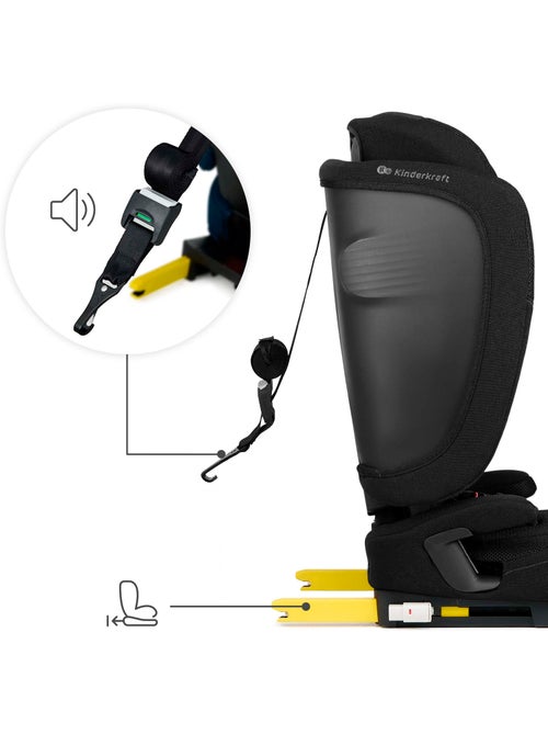Siège auto Kinderkraft FIX2GO I-SIZE 76-150 cm R129 ISOFIX Top Tether + organisateur voiture - Kiabi