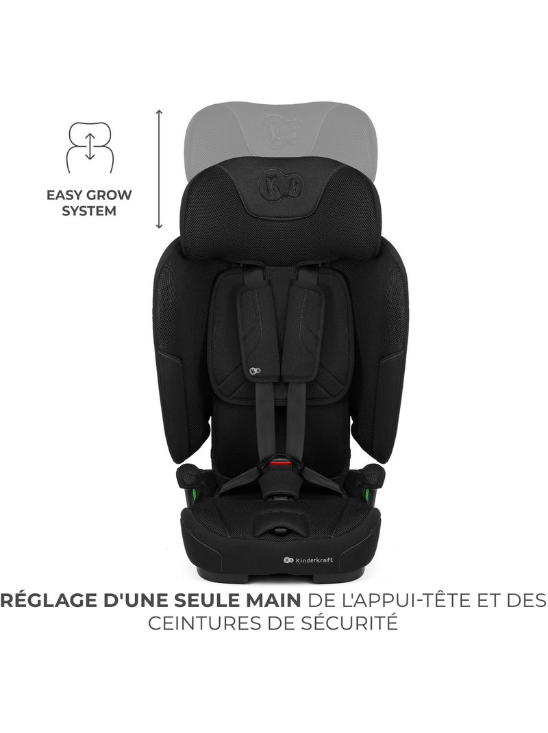 Siège auto Kinderkraft FIX2GO I-SIZE 76-150 cm R129 ISOFIX Top Tether + organisateur voiture Noir - Kiabi