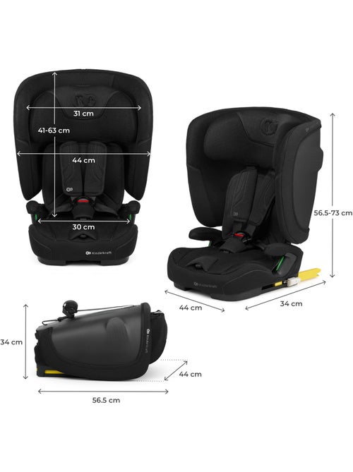 Siège auto Kinderkraft FIX2GO I-SIZE 76-150 cm R129 ISOFIX Top Tether + organisateur voiture - Kiabi