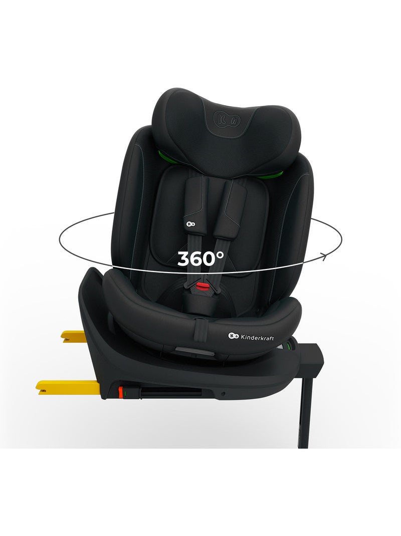Siège auto Kinderkraft I-360 2 PLUS i-Size 40-150 cm 360° ISOFIX + organisateur voiture Noir - Kiabi