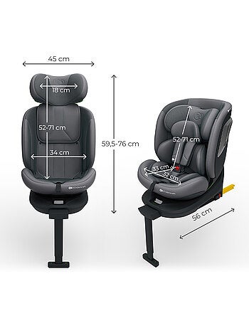 Siège auto Kinderkraft I-360 2 PLUS i-Size 40-150 cm 360° ISOFIX + organisateur voiture