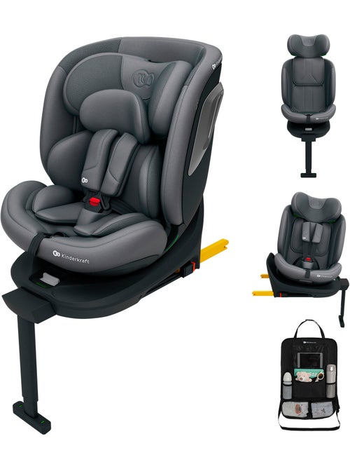 Siège auto Kinderkraft I-360 2 PLUS i-Size 40-150 cm dos route + organisateur voiture - Kiabi