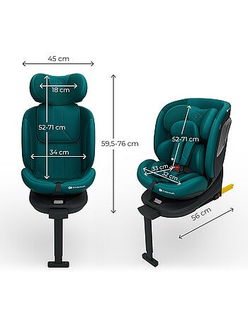 Siège auto Kinderkraft I-360 2 PLUS i-Size 40-150 cm 360° ISOFIX + organisateur voiture