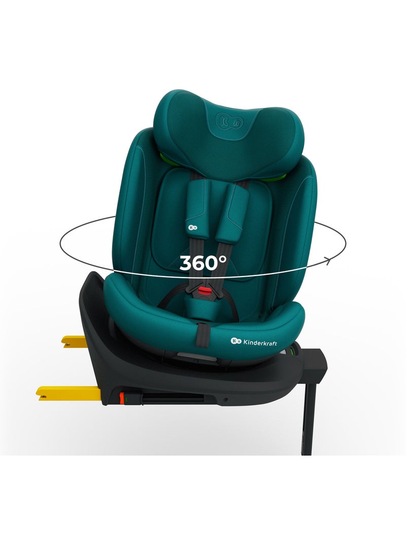 Siège auto Kinderkraft I-360 2 PLUS i-Size 40-150 cm SPS+ + organisateur voiture Gris - Kiabi