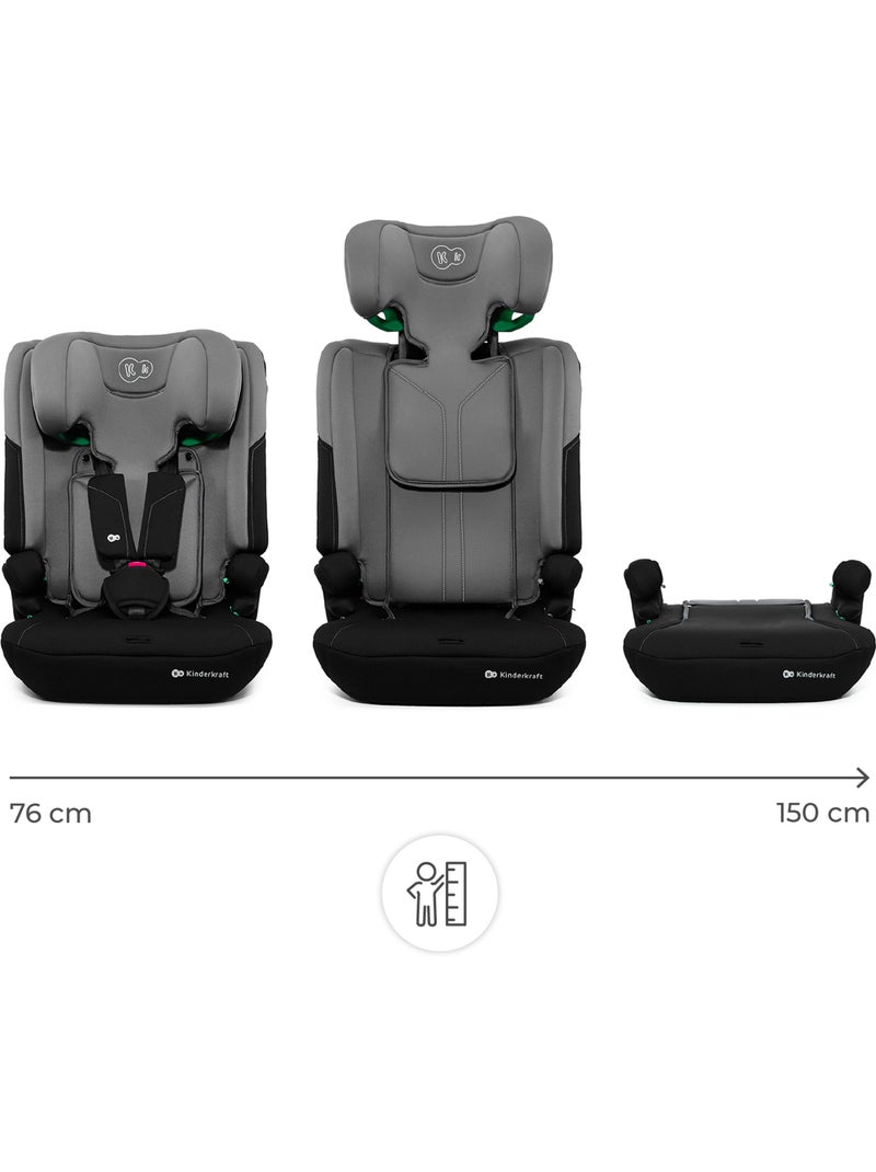 Siège Auto Kinderkraft I-COMFY i-Size 76-150 cm avec H-GUARD, SPS et système EASY GROW Gris - Kiabi