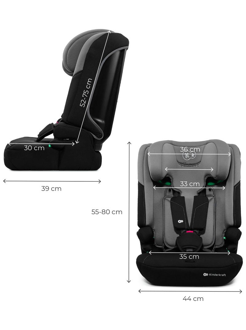 Siège Auto Kinderkraft I-COMFY i-Size 76-150 cm avec H-GUARD, SPS et système EASY GROW Gris - Kiabi