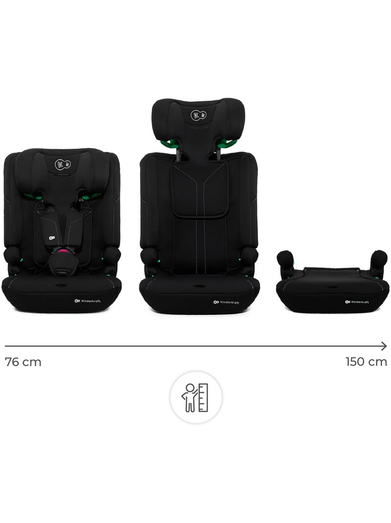 Siège Auto Kinderkraft I-COMFY i-Size 76-150 cm avec H-GUARD, SPS et système EASY GROW Noir - Kiabi