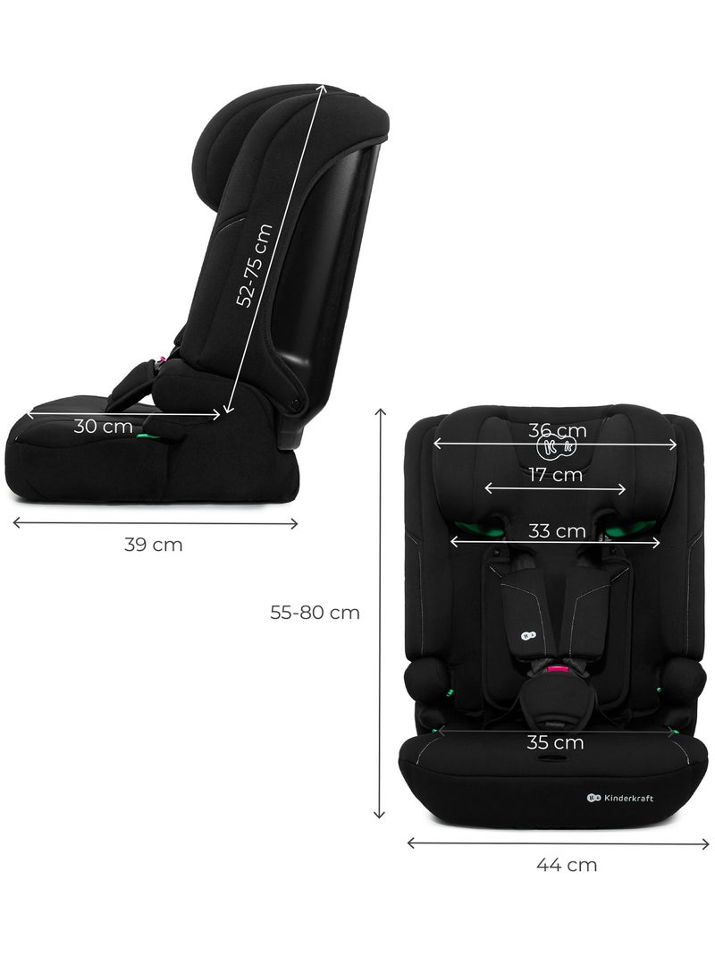 Siège Auto Kinderkraft I-COMFY i-Size 76-150 cm avec H-GUARD, SPS et système EASY GROW Noir - Kiabi