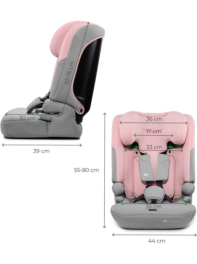 Siège Auto Kinderkraft I-COMFY i-Size 76-150 cm avec H-GUARD, SPS et système EASY GROW Rose - Kiabi
