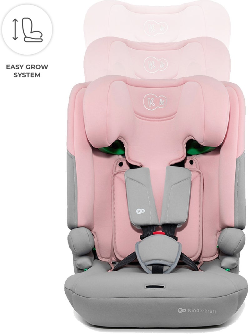 Siège auto Kinderkraft I-COMFY i-Size 76-150 cm évolutif 3 en 1 sans ISOFIX + organisateur voiture Rose - Kiabi