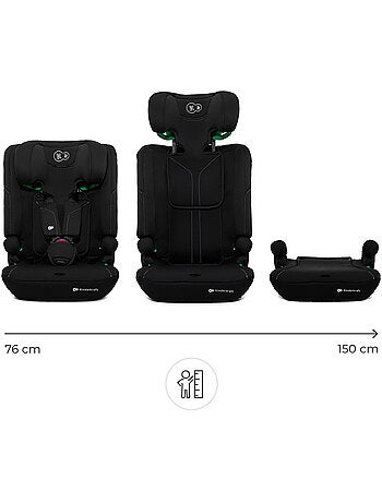 Siège auto Kinderkraft I-COMFY i-Size 76-150 cm évolutif 3 en 1 sans ISOFIX + organisateur voiture