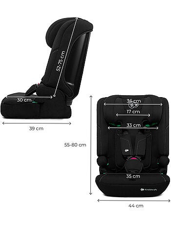 Siège auto Kinderkraft I-COMFY i-Size 76-150 cm évolutif 3 en 1 sans ISOFIX + organisateur voiture