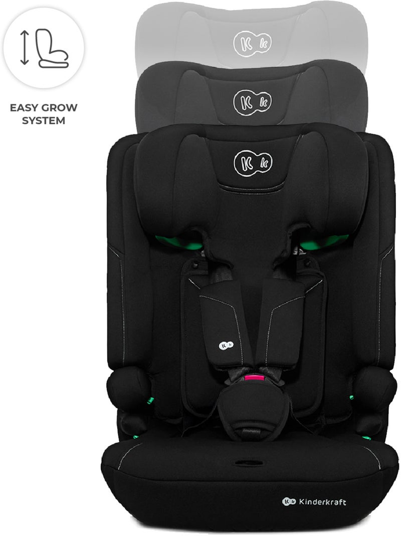 Siège auto Kinderkraft I-COMFY i-Size 76-150 cm harnais 5 points EASY GROW + organisateur voiture Noir - Kiabi