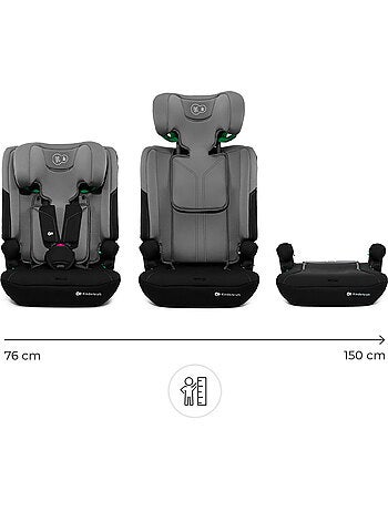 Siège auto Kinderkraft I-COMFY i-Size 76-150 cm évolutif 3 en 1 sans ISOFIX + organisateur voiture