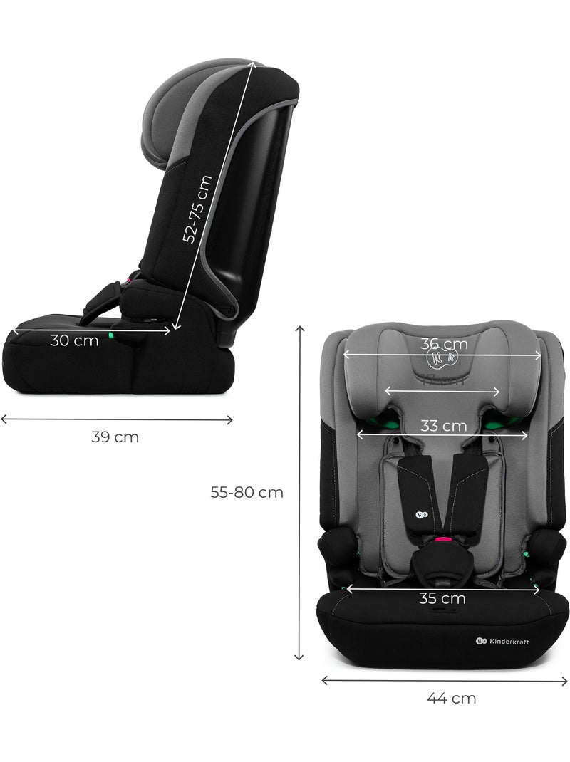 Siège auto Kinderkraft I-COMFY i-Size 76-150 protection latérale SPS H-GUARD + organisateur voiture Gris - Kiabi