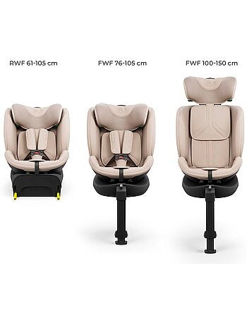 Siège Auto Kinderkraft I-FIX ENDURA SAFE 61-150 cm avec Rotation 360°, SPS+ et H-GUARD+
