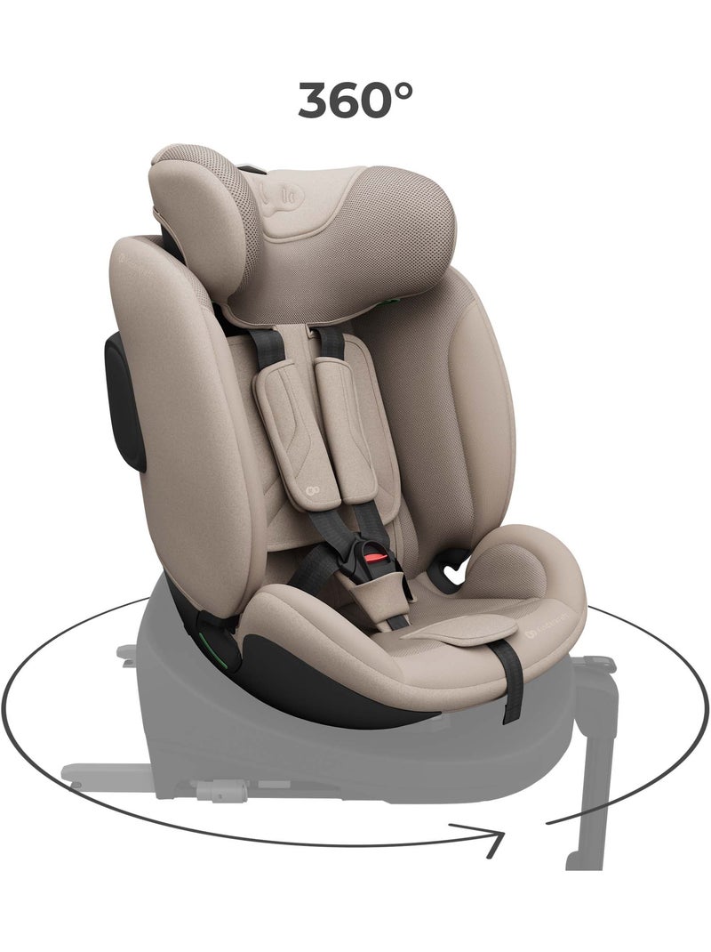 Siège Auto Kinderkraft I-FIX ENDURA SAFE 61-150 cm avec Rotation 360°, SPS+ et H-GUARD+ Beige - Kiabi